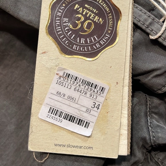 BNWT Incotex slow-wear men’s grey cotton khaki’s - Picture 11 of 11